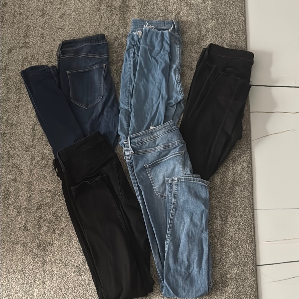 Hollister Women's Jeans - Blue and Black